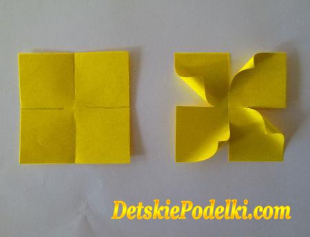 как сделать простые цветы из бумаги
